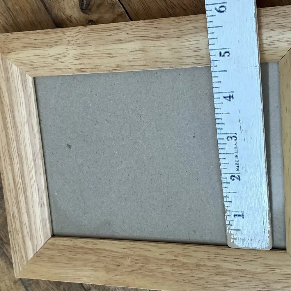 Wooden Picture Frame 4.5 in x 6.5 in Light Natural Colored Minimalist Modern